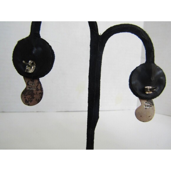 Sterling Silver Stud Earrings Vintage 925 Stamped Mexico - Picture 3 of 6